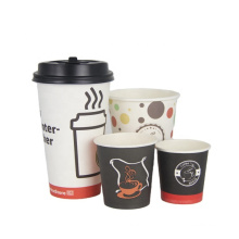 Factory direct sale high quality disposable coffee eco friendly export paper cup with lid